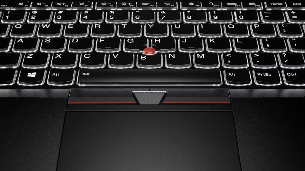 Lenovo ThinkPad X1 Carbon (4th gen) TrackPad and TrackPoint Detail