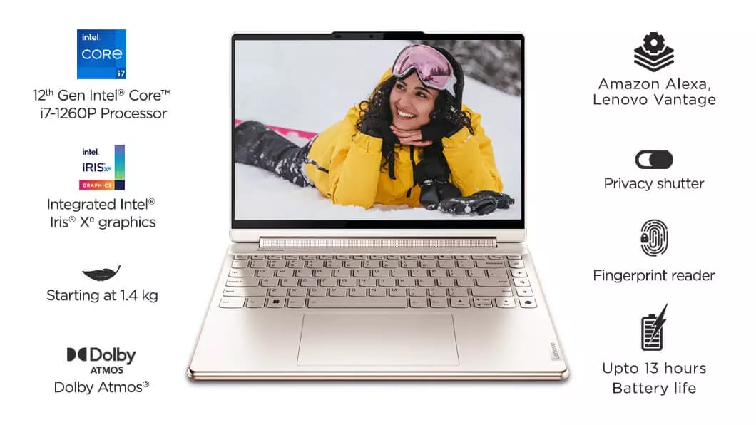 Yoga 9i Gen7 (14, Intel)  Stylish & entertaining 2-in-1 laptop