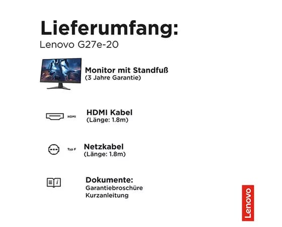 | Lenovo Hz, G27e-20 Lenovo 1 (120 ms) 27\