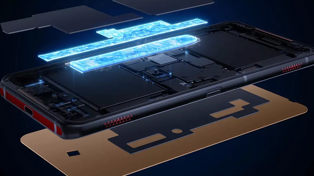 Internal components of the Lenovo Legion Phone Duel