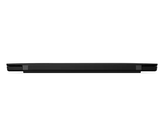 Rear-side profile of Lenovo ThinkPad X1 Carbon Gen 11 laptop closed top, showing hinges.
