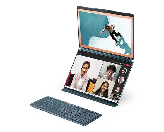 Yoga Book 9i Gen 8 (13″ Intel) using both screens with Bluetooth® keyboard detached