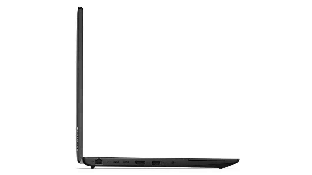Lenovo ThinkPad L15 Gen 4 (15, AMD) laptop – left view, lid open