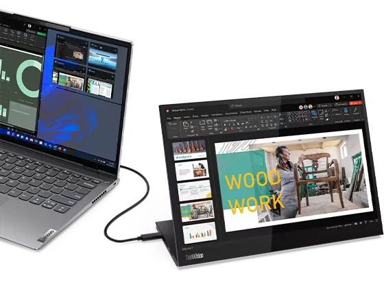 ThinkVision 14 inch IPS WXGA+ 60Hz USB-C Portable Monitor - M14d