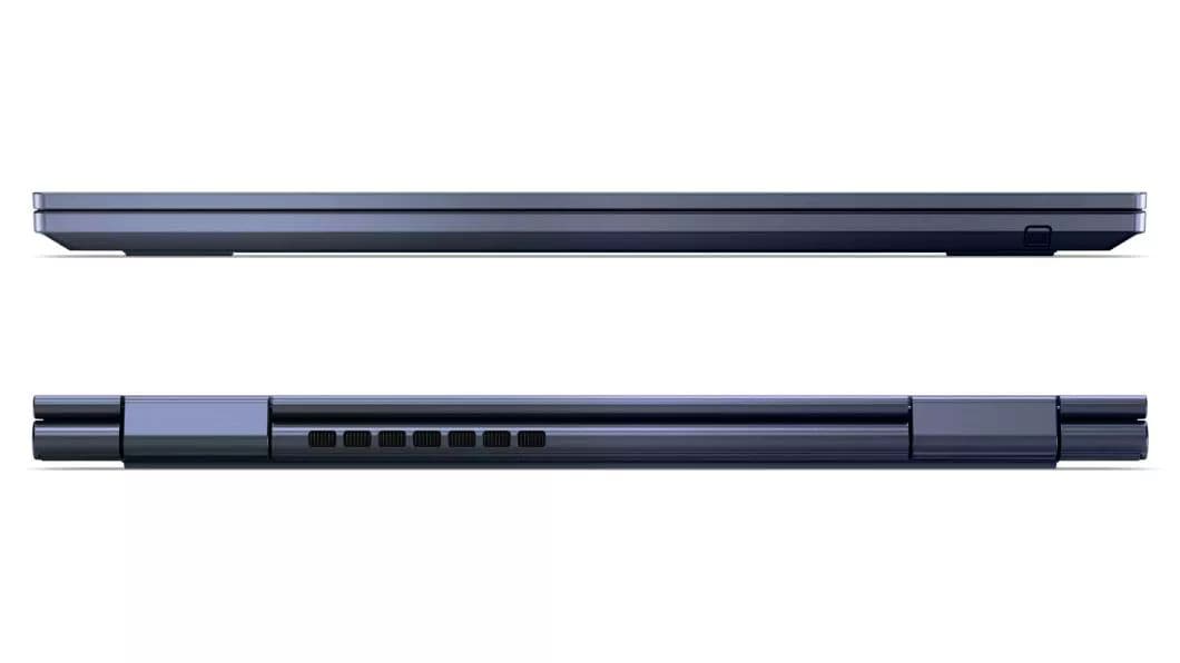 Vorder- und Rückansicht des ThinkPad C13 Yoga Chromebook Notebook geschlossen